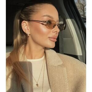 Miu Miu SMU 55V 7S0-0A7 Tortoise‎ Gold Geometric Sunglasses 51-21 140 Miu Miu MU 11ZS S (51 - 16) with Brown lenses and Tortoise  main image 3